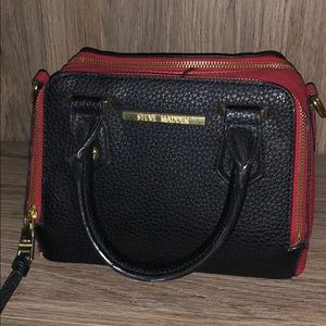 Black/ Red Steve Madden Satchel Purse